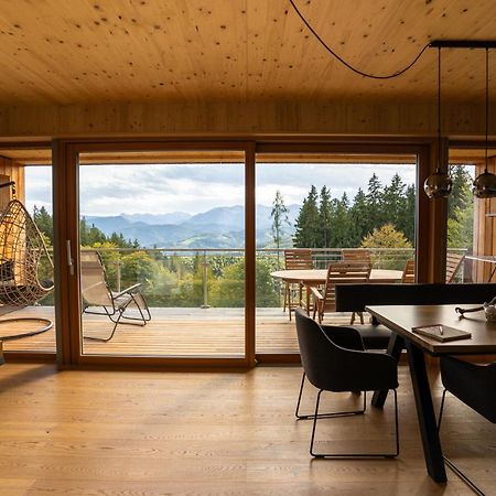 Ferienwohnung Holzhaus Zum Schwarz'n Aurach am Hongar Exterior foto